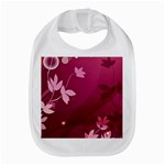 Pink Flower Art Bib