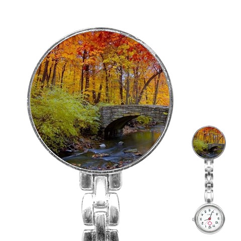 Stone Country Bridge Stainless Steel Nurses Watch from ArtsNow.com Front