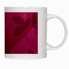 Pink Flower Art White Mug from ArtsNow.com Right