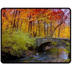 Stone Country Bridge Double Sided Fleece Blanket (Medium) from ArtsNow.com 58.8 x47.4  Blanket Front