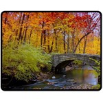 Stone Country Bridge Double Sided Fleece Blanket (Medium)