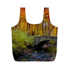 Stone Country Bridge Full Print Recycle Bag (M) from ArtsNow.com Front
