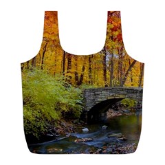 Stone Country Bridge Full Print Recycle Bag (L) from ArtsNow.com Front