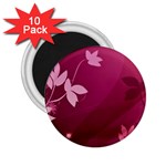 Pink Flower Art 2.25  Magnet (10 pack)