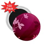Pink Flower Art 2.25  Magnet (100 pack) 