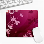 Pink Flower Art Large Mousepad