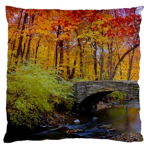 Stone Country Bridge Large Flano Cushion Case (One Side) from ArtsNow.com Front