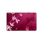 Pink Flower Art Magnet (Name Card)