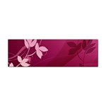 Pink Flower Art Sticker Bumper (100 pack)