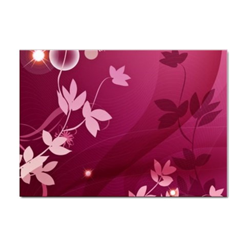 Pink Flower Art Sticker A4 (10 pack) from ArtsNow.com Front