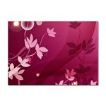 Pink Flower Art Sticker A4 (10 pack)