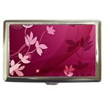 Pink Flower Art Cigarette Money Case