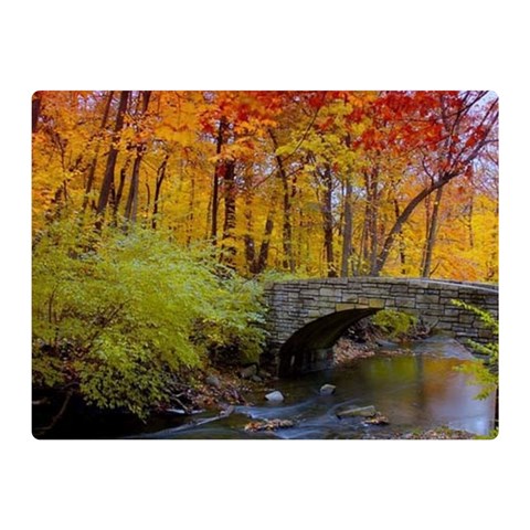 Stone Country Bridge Double Sided Flano Blanket (Mini) from ArtsNow.com 35 x27  Blanket Front