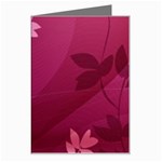 Pink Flower Art Greeting Card