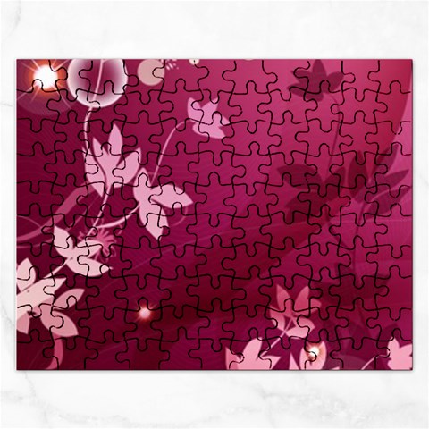Pink Flower Art Jigsaw Puzzle (Rectangular) from ArtsNow.com Front