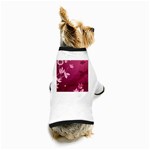 Pink Flower Art Dog T-Shirt