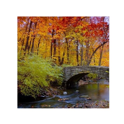 Stone Country Bridge Small Satin Scarf (Square) from ArtsNow.com Front