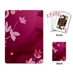 Pink Flower Art Playing Cards Single Design