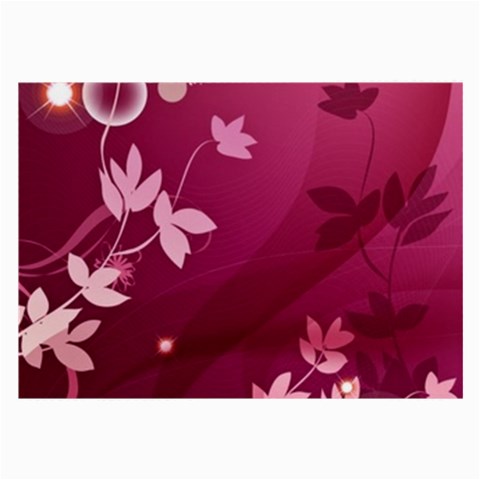 Pink Flower Art Large Glasses Cloth from ArtsNow.com Front