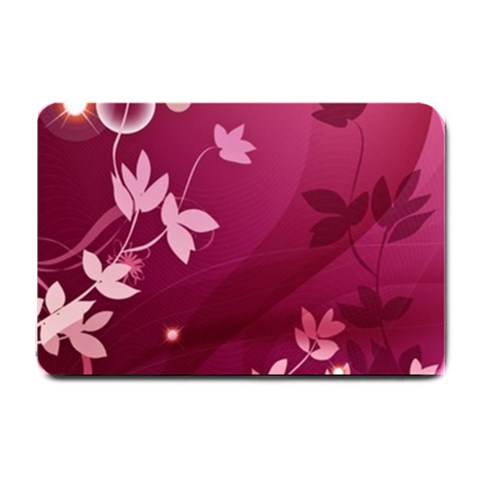 Pink Flower Art Small Doormat from ArtsNow.com 24 x16  Door Mat