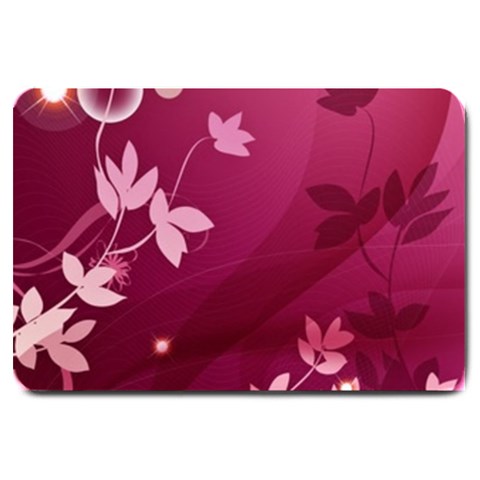 Pink Flower Art Large Doormat from ArtsNow.com 30 x20  Door Mat
