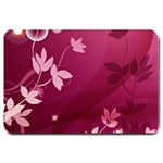 Pink Flower Art Large Doormat