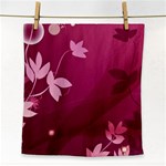 Pink Flower Art Face Towel