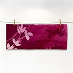 Pink Flower Art Hand Towel