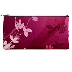 Pink Flower Art Pencil Case from ArtsNow.com Front