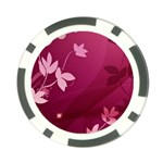 Pink Flower Art Poker Chip Card Guard (10 pack)