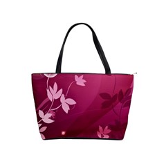 Pink Flower Art Classic Shoulder Handbag from ArtsNow.com Front