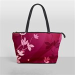 Pink Flower Art Classic Shoulder Handbag