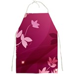 Pink Flower Art Full Print Apron