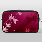 Pink Flower Art Toiletries Bag (One Side)