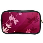 Pink Flower Art Toiletries Bag (Two Sides)