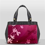 Pink Flower Art Oversize Office Handbag