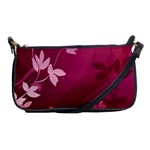 Pink Flower Art Shoulder Clutch Bag
