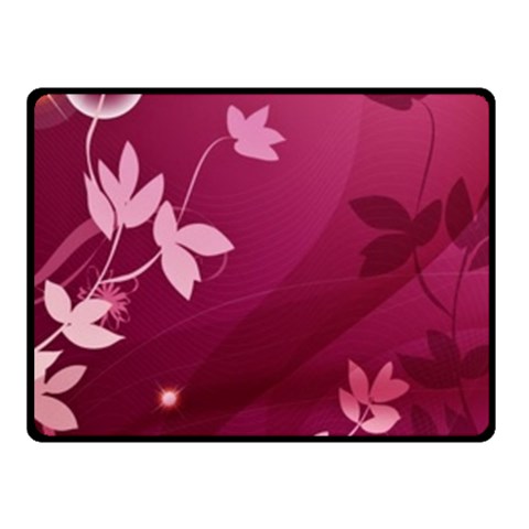 Pink Flower Art Fleece Blanket (Small) from ArtsNow.com 50 x40  Blanket Front