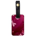 Pink Flower Art Luggage Tag (one side)