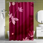 Pink Flower Art Shower Curtain 48  x 72  (Small)
