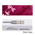 Pink Flower Art Memory Card Reader (Stick)