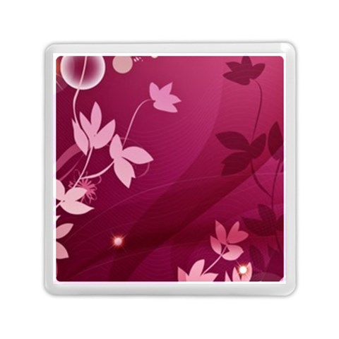 Pink Flower Art Memory Card Reader (Square) from ArtsNow.com Front