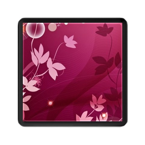 Pink Flower Art Memory Card Reader (Square) from ArtsNow.com Front