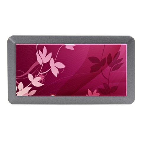 Pink Flower Art Memory Card Reader (Mini) from ArtsNow.com Front