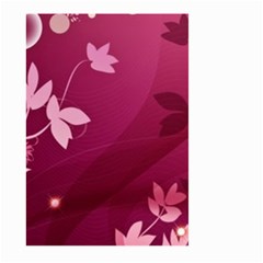 Pink Flower Art Large Garden Flag (Two Sides) from ArtsNow.com Back