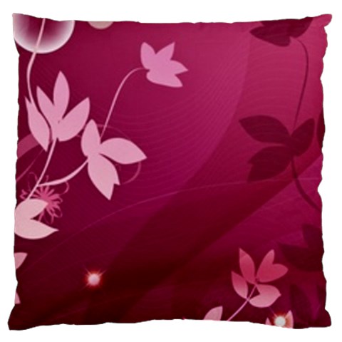 Pink Flower Art Large Cushion Case (Two Sides) from ArtsNow.com Front