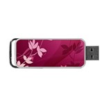 Pink Flower Art Portable USB Flash (Two Sides)