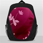 Pink Flower Art Backpack Bag