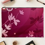 Pink Flower Art Cosmetic Bag (XXXL)