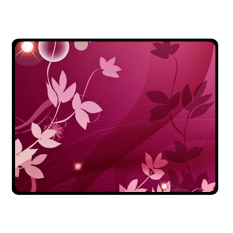 Pink Flower Art Double Sided Fleece Blanket (Small) from ArtsNow.com 45 x34  Blanket Front